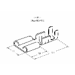 Клемма плоская Rexant гнездо 3.6 мм 1-1.5 мм² (РП-м 1.5-(2.8)), фото3