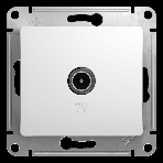 Механизм розетки TV 1-м СП Glossa 1DB белый SchE GSL000191, фото 1
