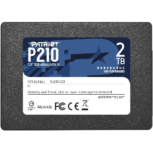 Накопитель SSD Patriot P210, 2Tb, SATA III, 2.5', R/W 520/430