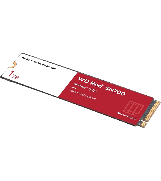 Накопитель SSD WD Red SN700, 1Tb, PCIe 3.0 x4, M.2 2280, NVMe, R/W 3430/3000