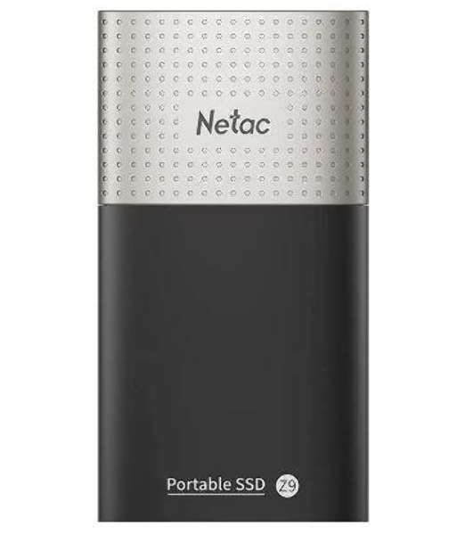 Внешний SSD Netac Z9, 128 Gb, USB 3.2 Gen 2 Type-C, R/W 550/480, черный