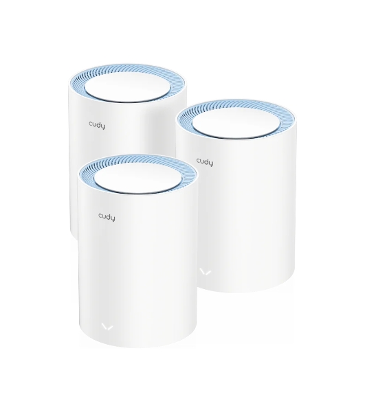 Бесшовный Mesh роутер Cudy M1200(3-Pack) AC1200 10/100BASE-TX белый (упак.:3шт)