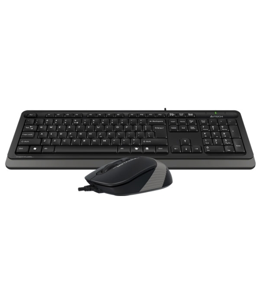 Комплект клавиатура+мышь A4Tech FStyler F1010 проводной, USB, 1600 DPI, чёрный