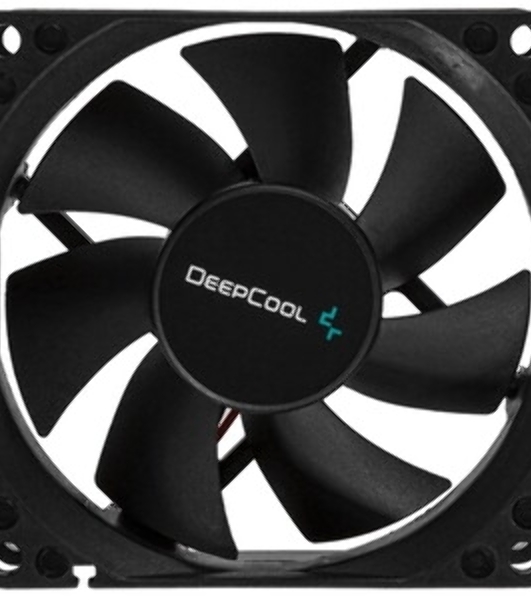 Вентилятор для корпуса DEEPCOOL XFAN 80 черный, 80 мм, 1800 об/мин, 20.3 дБ, Molex