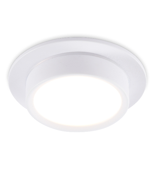 Светильник встраиваемый Ambrella light TN6733 WH белый IP44 GX53 D110*57