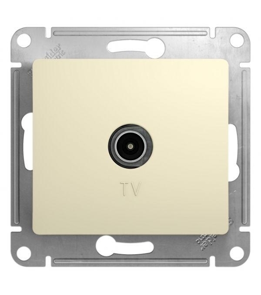 Механизм розетки TV 1-м СП Glossa 1DB беж. SchE GSL000291