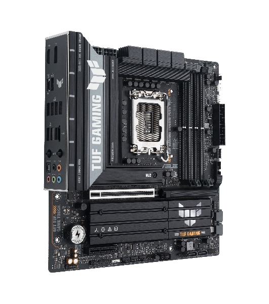Материнская плата ASUS TUF GAMING B860M-PLUS WIFI, LGA 1851, Intel B860, 4xDDR5, 4xSATA, 3xM.2, 1xPCIe 5.0 x16, 1xPCIe x4, 1xUSB-C, 4xUSB-A 3.2 Gen 1, 2xUSB-A 3.2 Gen 2, 1xHDMI, 1xDP, 1x2.5Gb LAN, 7.1, mATX