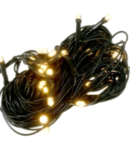 Гирлянда Neon-night 'Твинкл Лайт' 6 м, темно-зеленый ПВХ, 40 LED, теплый белый