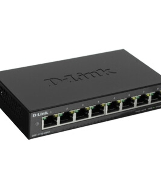 Коммутатор D-Link DGS-1100-08PV2/A4A, 8×1 Гбит/с, настраиваемый