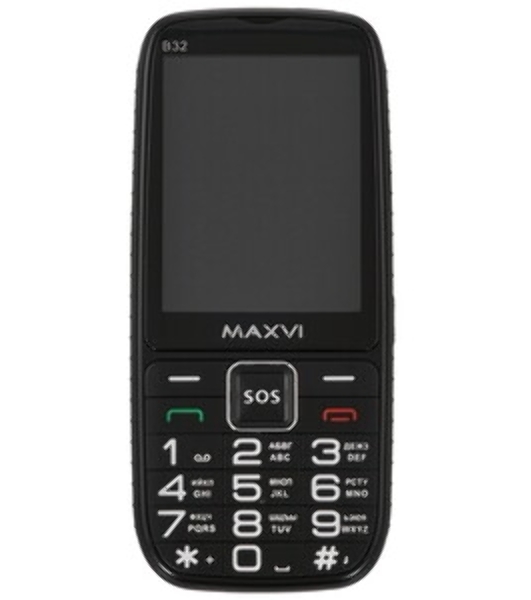 Мобильный телефон Maxvi B32 черный