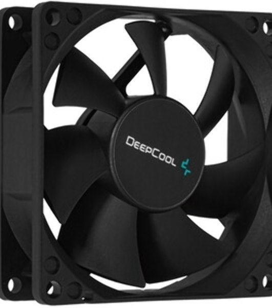 Вентилятор для корпуса DEEPCOOL XFAN 80 черный, 80 мм, 1800 об/мин, 20.3 дБ, Molex