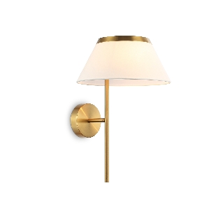 Настенный светильник Ambrella light LH72475 BS/WH латунь/белый Е14 max 40W 300*260*400