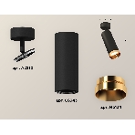 Светильник Ambrella Light XM6343005 SBK/PYG черный песок/золото желтое полированное MR16 GU5.3 (A2210, C6343, N6134), фото 1