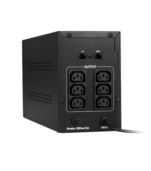 Источник бесперебойного питания ExeGate SpecialPro UNB-1500.LED.AVR.C13.RJ 1500VA/950W, LED, AVR, 6*IEC-C13, RJ45/11, черный