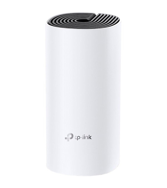 Домашняя Mesh TP-Link Wi-Fi система Deco M4 (1-Pack), 1167 Мбит/с (5 ГГц: до 867 Мбит/с + 2,4 ГГц: до 300 Мбит/с), 2 порта 1000 Мбит/с, 2 встроенные антенны на каждом модуле Deco