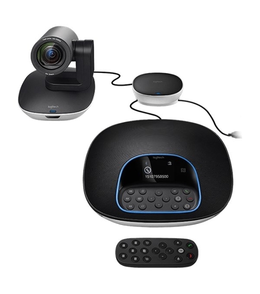 Веб-камера Logitech Group 1920x1080, 30 кадр/с, USB Type-A, микрофон (4 шт, шумоподавление), автоматическая фокусировка, автоосвещение, универсальное крепление, штатив в комплекте