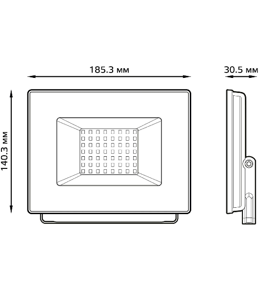 Прожектор светодиодный Gauss Elementary 50W 3510lm IP65 6500К белый