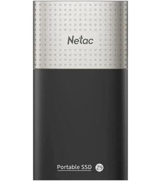Внешний SSD Netac Z9, 1TB, USB 3.2 Gen 2 Type-C, R/W 550/480, черный