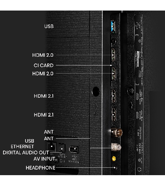 Телевизор Hisense 55' 55U8KQ черный Mini-Led UHD 120Hz Smart TV