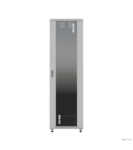 Шкаф серверный NTSS Премиум (NTSS-R22U60100GS) напольный 22U 600x1000мм пер.дв.стекл металл 900кг серый IP20 сталь
