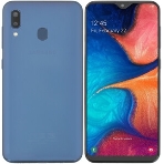 Дисплей для Samsung Galaxy A20 SM-A205F в сборе с тачскрином и рамкой (OLED), черный, фото5