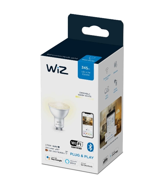 Лампа светодиодная WiZ Wi-Fi BLE 50W GU10 927 DIM 1PF/6