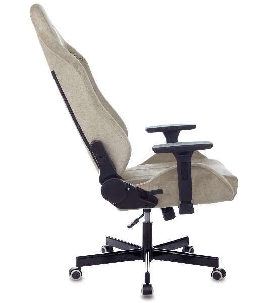 Кресло игровое Бюрократ Knight N1 Fabric бежевый Light-21, с подголов. крестовина металл