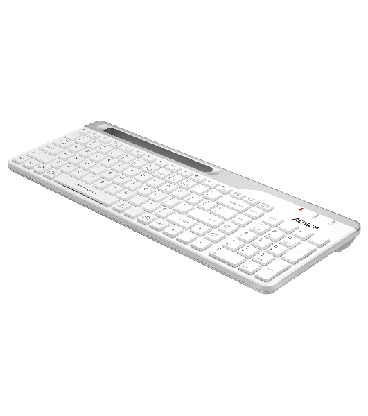 Клавиатура беспроводная A4Tech Fstyler FBK25, USB, Bluetooth/Радиоканал, белый/серый