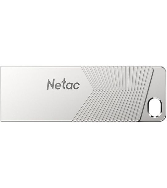 Флешка USB Netac UM1 (NT03UM1N-128G-32PN), 128Gb, USB 3.2, R/W 150/45, серебристый