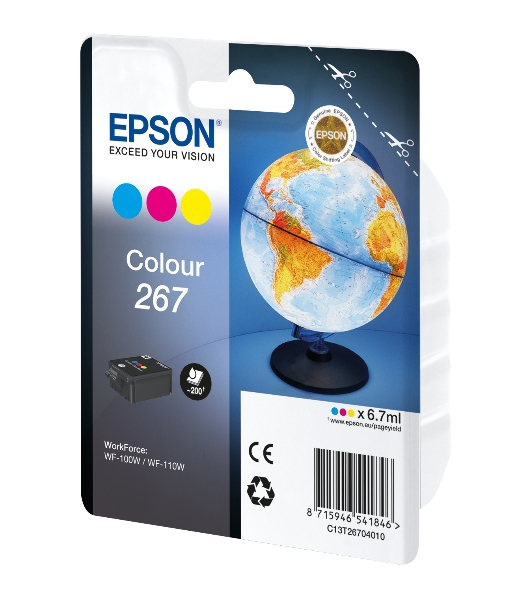Картридж Epson T267 (C13T26704010) цветной (200 стр) для WF-100