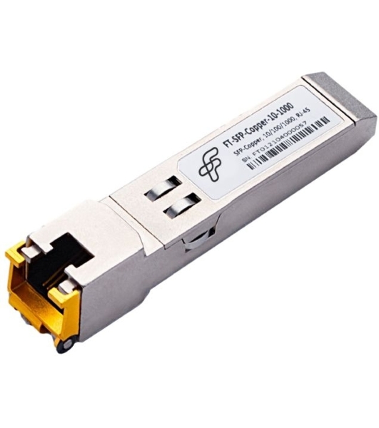 SFP модуль медный, RJ45, 10-1000 Мбит/с Future Technologies