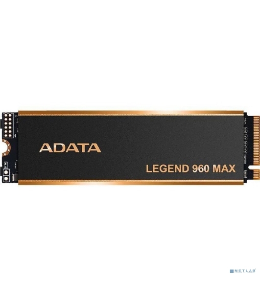 Накопитель SSD ADATA LEGEND 960 MAX, 1Tb, PCIe 4.0 x4, M.2 2280, NVMe, R/W 7400/6000, с радиатором
