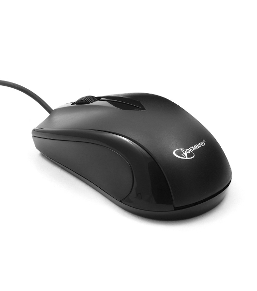 Мышь проводная Gembird MUSOPTI9-905U черный, 1000 dpi, USB, кнопки - 3