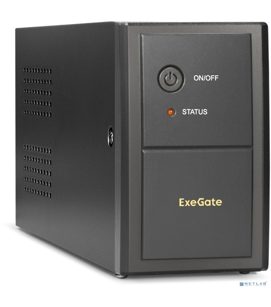 Источник бесперебойного питания ExeGate Power Back BNB-850.LED.AVR.EURO.RJ 850VA/480W, LED, AVR,2 евророзетки, RJ45/11, черный
