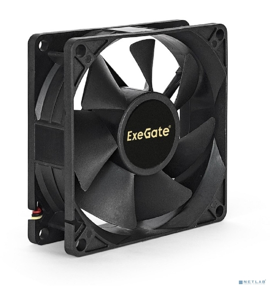 Вентилятор для корпуса ExeGate ExtraPower EP08025SM черный, 80 мм, 2500 об/мин, 25.5 дБ, 2 pin