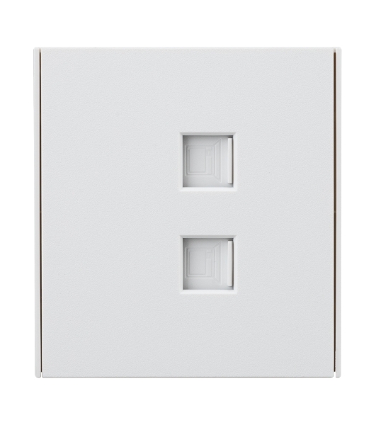 Розетка Kranz STRONG компьютерная двойная RJ45+RJ45 кат6 с/у жемчуг