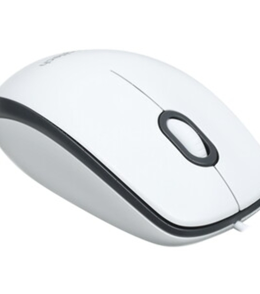 Мышь проводная Logitech M100R белый, 1000 dpi, USB, кнопки - 3