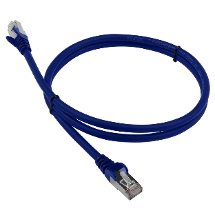 Патч-корд LANMASTER LSZH FTP cat.6, 0.5 м, синий