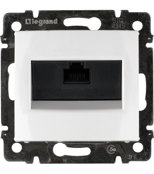 Компьютерная розетка Legrand Valena 774230, белая RJ45 5 кат UTP