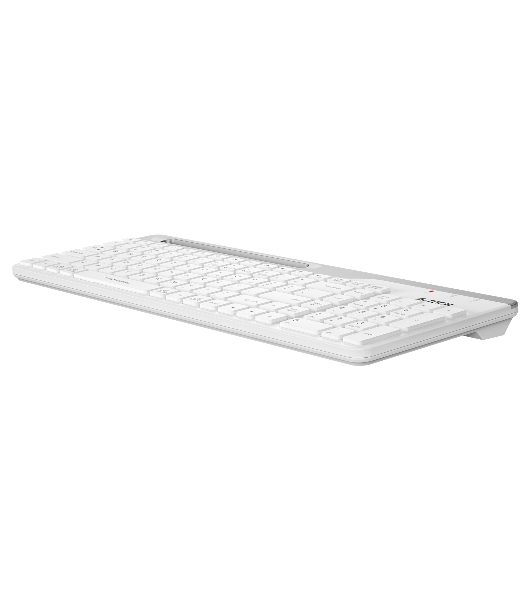 Клавиатура беспроводная A4Tech Fstyler FBK25, USB, Bluetooth/Радиоканал, белый/серый