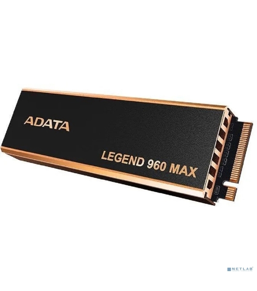 Накопитель SSD ADATA LEGEND 960 MAX, 1Tb, PCIe 4.0 x4, M.2 2280, NVMe, R/W 7400/6000, с радиатором