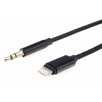 Кабель-переходник USB Cablexpert CCAB-AP35M-1M-B, Lightning/Jack3.5, Mobile, 1м, черный, коробка, фото2