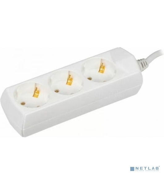 Удлинитель 3х1.5 м с заземл. 10А 250В У03 GENERICA 2P+PE 3х1 кв.мм IEK WYP10-10-03-D15-Z-G
