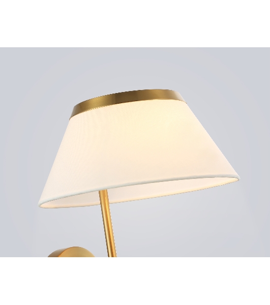 Настенный светильник Ambrella light LH72475 BS/WH латунь/белый Е14 max 40W 300*260*400