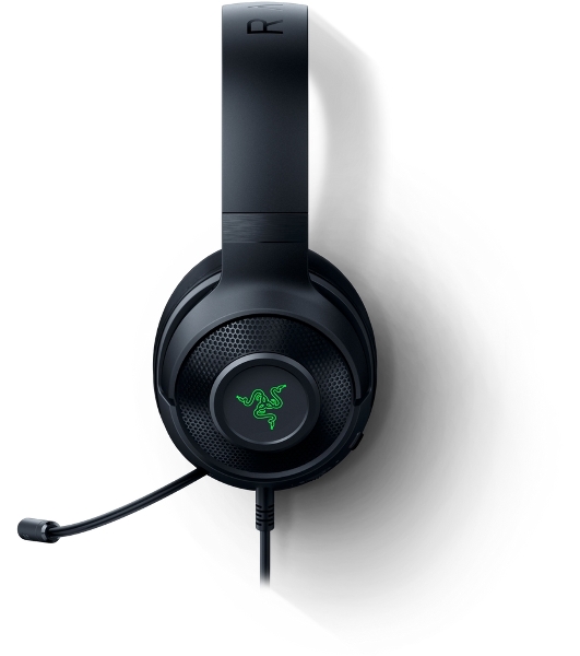 Гарнитура Razer Kraken V3 X (2022) чёрный, проводная, USB, подсветка