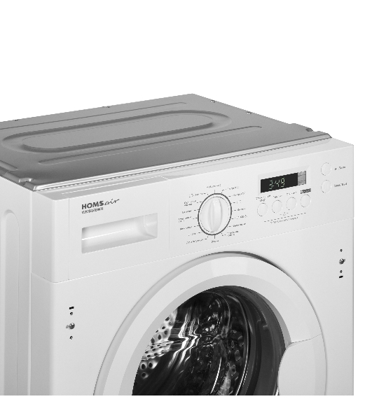 Стиральная машина встраиваемая HOMSair WMB148WH белый, загрузка фронтальная 8 кг, 1400 об/мин, класс A+++