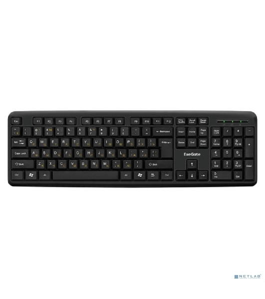 Комплект клавиатура+мышь ExeGate Professional Standard Combo MK120 проводной, USB, 1000 DPI, чёрный