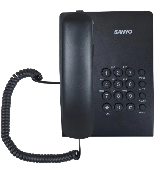 Телефон проводной SANYO RA-S204B черный