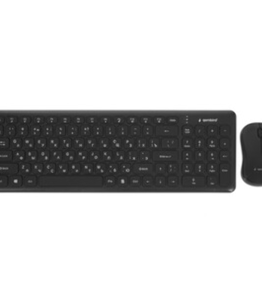 Комплект клавиатура+мышь Gembird KBS-9200 беспроводной, USB, 1000 DPI, чёрный