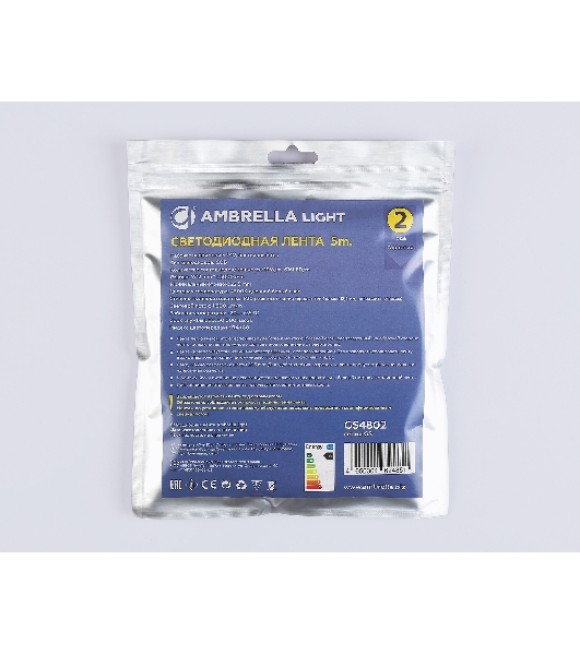 Светодиодная лента Ambrella light GS4802 COB 616Led/19W m/ 24V IP20 4500K/ 5m*12mm*2mm (2 конт.)